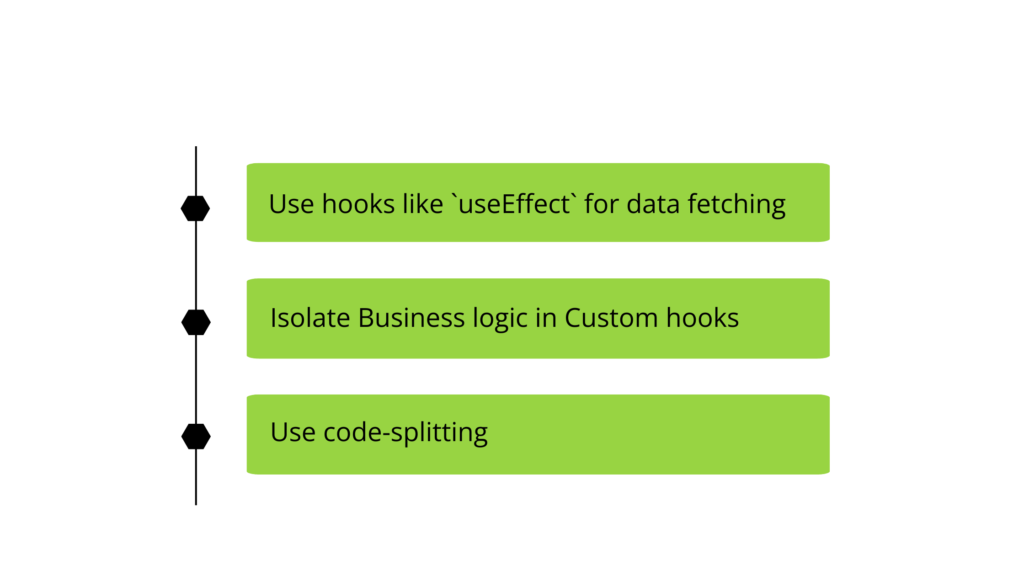 embed logic directly into components- how to Avoid